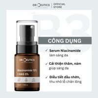 DRCEUTICS Serum Niacinamide 12% + 5% NAG – Dưỡng Da Sáng Khỏe, Kiểm Soát Dầu Thừa (30g-150g)