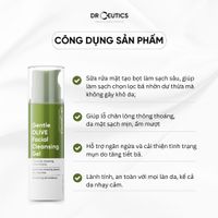 Gel Rửa Mặt Tạo Bọt Gentle OLIVE Facial Cleansing Gel – Dịu Nhẹ, Dành Cho Mọi Loại Da (250g)