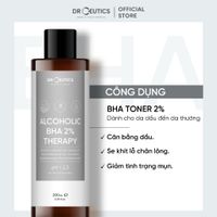 DRCEUTICS Dung Dịch Làm Sạch Và Cân Bằng Da BHA 2% THERAPY ACOLHOLIC (Nền Cồn)
