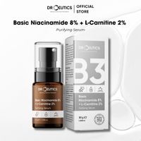 Drceutics Serum Phiên Bản Nâng Cấp Basic Niacinamide 8% + L-Carnitine 2% - Điều Tiết Da Dầu, Chăm Sóc Da Dầu Mụn(30g)