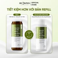 DrCeutics Refill Sữa Tẩy Trang Olive - Gentle OLIVE Milky Micellar Water Dành Cho Mọi Loại Da, Da nhạy cảm 480g
